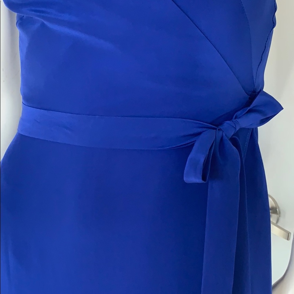 NWT Amanda Uprichard Royal Blue Wrap Maxi M - Picture 12 of 13